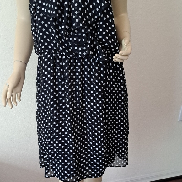 No Boundaries Black and White Polka Dot Midi Dress - Picture 5 of 12